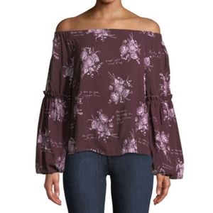 NWT cinq a sept Amelie Off-Shoulder Blouse, Small